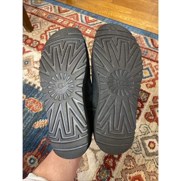 Authentic UGG Classic Ultra Mini BLACK Women's 8 Boots Winter - Picture 11 of 14